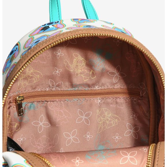 Price firm $ Loungefly Disney Lilo & Stitch Mini Backpack Allover print - Picture 3 of 4